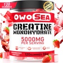 Erkekler ve Kadınlar için Kre Support Energy Boost 120 Sayı Çekilebilir 5gtine Supplement Sugar Free Vegan (1 Pack, Strawberry)