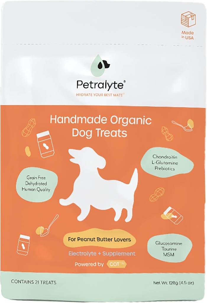 Petralyte Dog Electrolyte ve Ortak Supplement | Organik & All Natural Dog Vitamins and Supplements | Dog Multivitamin Assembly for Inflammation & Mobility Support | for Peanut Butter Lovers