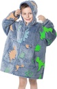 MeMoreCool Wearable Blanket Kids Blanket Hoodie, Hooded Blanket Kids Blankfyet Tershirt, Toddler Blanket with Hood