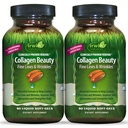 Irwin Naturals Collagen Beauty – 80 Liquid Soft-Gels – Gelişmiş Skin, Hair & Nail Nourishment - 2 Pack