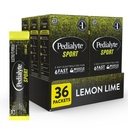 Pedialyte Sport Electrolyte Toz, Kas Desteği için 5 Key Electrolytes for Muscle Support before, During, & After Egzersiz, Lemon Lime, 0.49-oz Packets (36 Count)