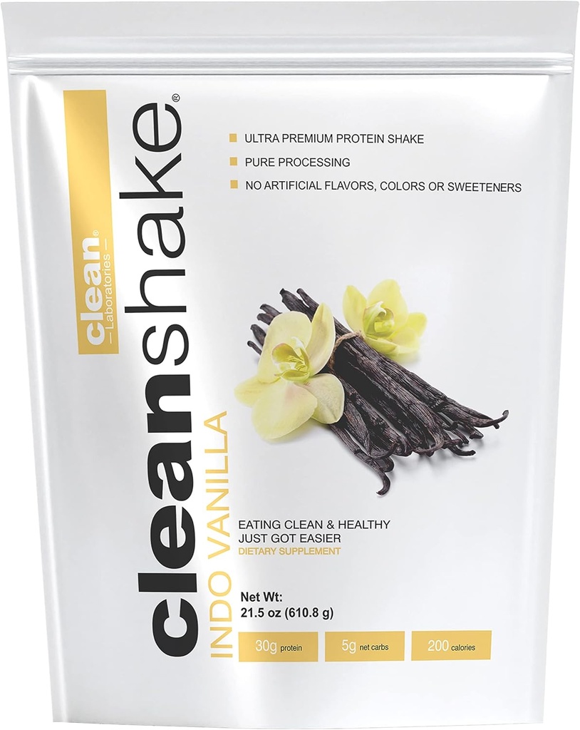 CleanShake Ultra-Premium Protein Shake. 21 Organik Malzemeler, 23 Vitamin ve Mineral ve Non-GMO ve rGBH-Free Grass Fed Whey proteini ile Temiz Protein Toz Shake. Bilgilendirilmiş protein sertifikalı.