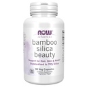 Şimdi Gıda Çözümleri, Bamboo Silica Beauty, Saç, Skin & Nails için destek, %70 Silica, 90 Veg Capsules