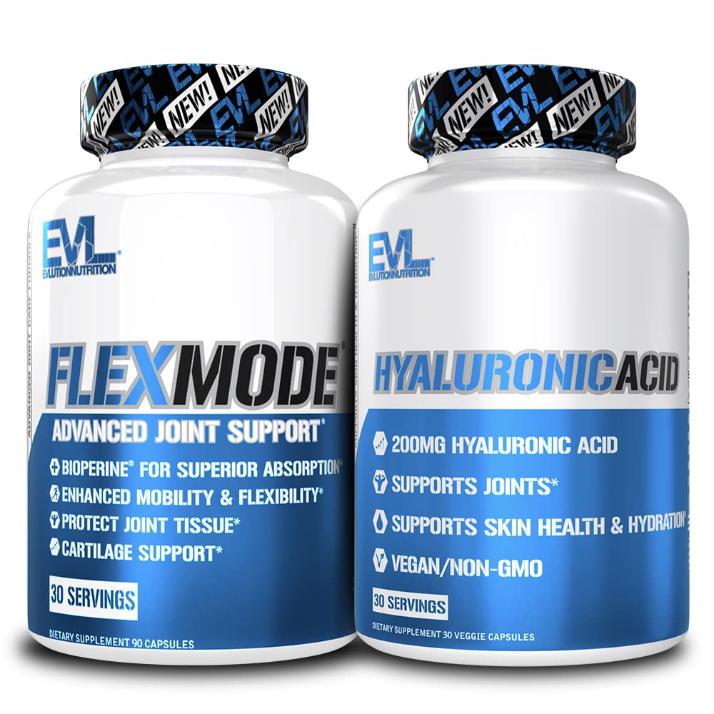 Gelişmiş Ortak Destek Supplement Sche - Hyaluronik Asit ve FlexMode ile Ortak Vitaminler Glucosamine Chondroitin MSM ve BioPerine ile Geliştirilmiş Abhidrasyon