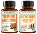 Turmeric Curcumin with Black Pepper Extract & Glucosamine Chondroitin MSM Ortak Destek Supplement Supplement Supplement