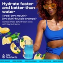 KEY NUTRIENTS Multivitamin Elektrolytes Toz Paketleri - Lezzet Blueberry Lemonade 40 Pack Hydration Packets - Travel Hydration Toz - No Sugar, No Calories, Gluten Free - Made in USA