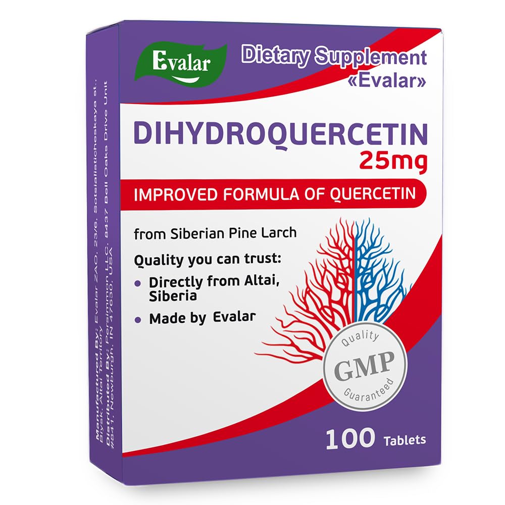 Evalar Dihidr Quercetin Sibirya Pine Larch Bioflavono 100 Tabs