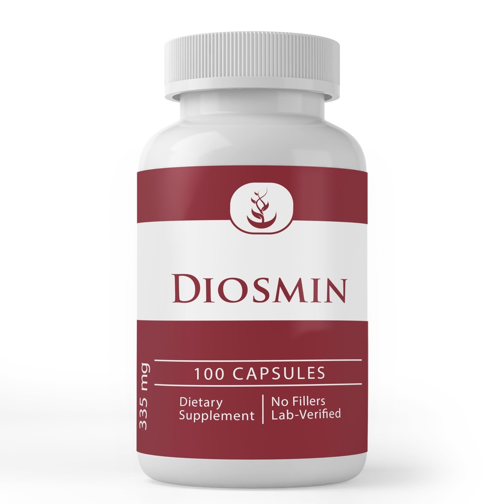 Pure Original Materialss Diosmin (100 Capsules) Her zaman Pure, Nomixs Or Fillers, Lab Onaylandı