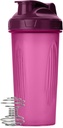 Protein Mixes için Bay Pen- Shaker Şişeler, 28 oz, 1 Pack, Mor, Protein Shaker Şişe Tel Whisk Ball ile, Blender Şişe