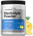 Horbäach Electrolytes Toz | 16 oz | 130 Hizmet | Hydration Supplement | Vegetarian | Keto-Friendly | Non-GMO, Gluten Free Formula | Lemon Flavor