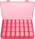 XL Pill Organizer 4 Times bir gün, BUG HULL Ekstra Büyük Haftalık Pill Box Case, 7 Günlük Konteyner Günlük Pilleçleri Cod-Liver Oil, Vitamins, Supplements
