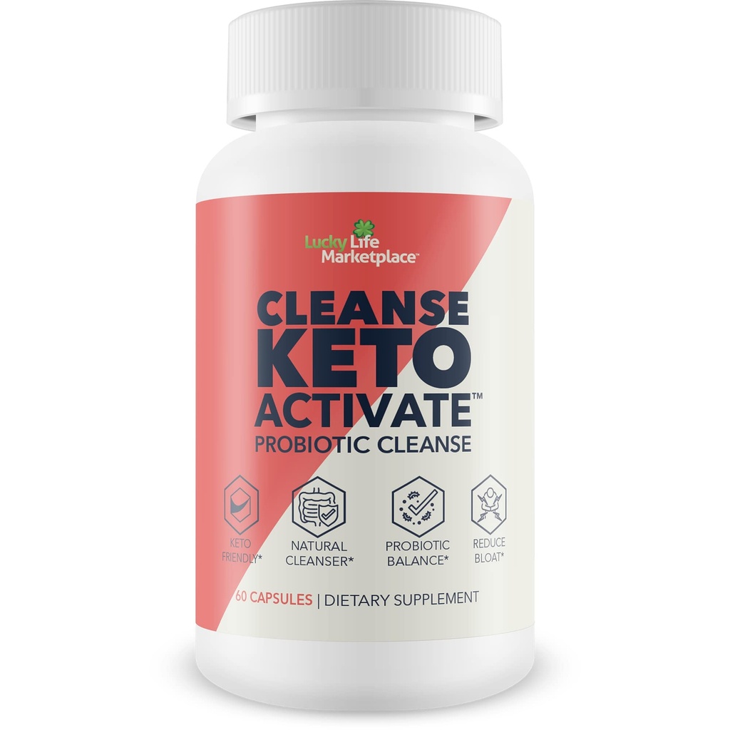 CLEANSE KETO ACTIVATE - KETO CLEANSE FOR WOMEN & MEN - YÜK FLUSH TOXINS & IMPURITIES - PROMOTE REGULARITY - AID DIGESTION & DETOX - KETO CLEAN