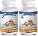 Kedi Vitaminleri ve Tamamları Fur - Evcil hayvanlar için Ultra Vitaminler - Köpekler ve Kediler - Güçlü Mineraller - Kedili - 2 Şişe (180 Chews)