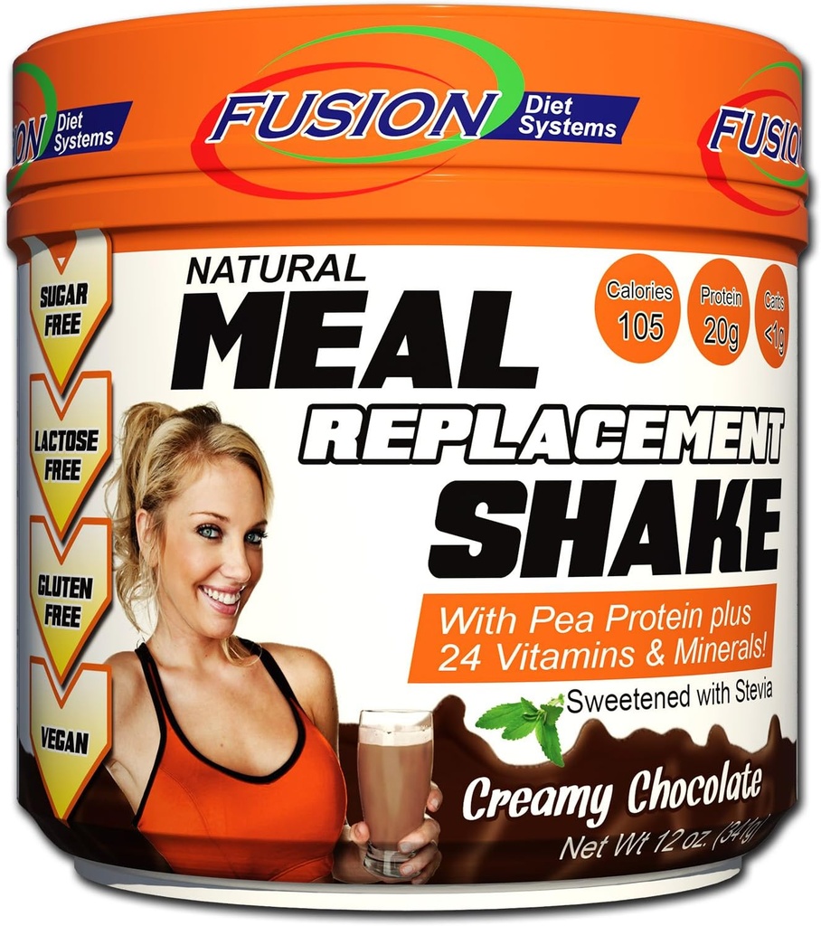 Fusion Plantive Vegan Meal Emekli Protein Toz – Kremy Chocolate Flavor, En İyi Saf Raw Tamam Spor Performansı Shake, Gluten-Free, Sugar-Free, 10 Servisler, Fusion Diyet Sistemleri