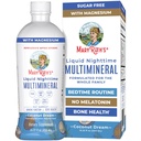 MaryRuth's Liquid Nighttime Multimineral | No Melatonin | Bedtime Routine | Magnezyum Citrate | Kalsiyum | çinko | Vitamin D3| 4 Flavor - Vegan | Sugar Free | Gluten Free | 15.22 Oz