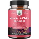 Myo-Inositol & D-Chiro Inositol Supplement for Women - Choline Supplement to Regulate Menstrual Cycle, Ferttitude & Hormonal Balance - Womens Hormon Balance Capsules with Myo & D-Chiro - 60 Caps