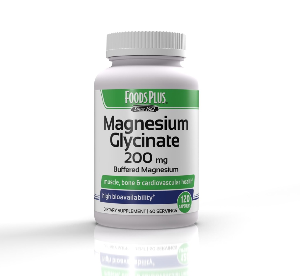Magnezyum Glycinate 200 mg per Service, Muscle, and Cardiovascular Health, Buffered Magnezyum, Sağlık ve Nutrient Metabolism, High Bioavailability, 60 Hizmetler