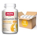 Jarrow Formulas Curcumin 95 500 mg,Turmeric Curcumin Ekstra Antioksit Desteği, Bone and Joint Support Diyetary Supplement,120 Veggie Capsules,Up to 120 Services, Pack of 12