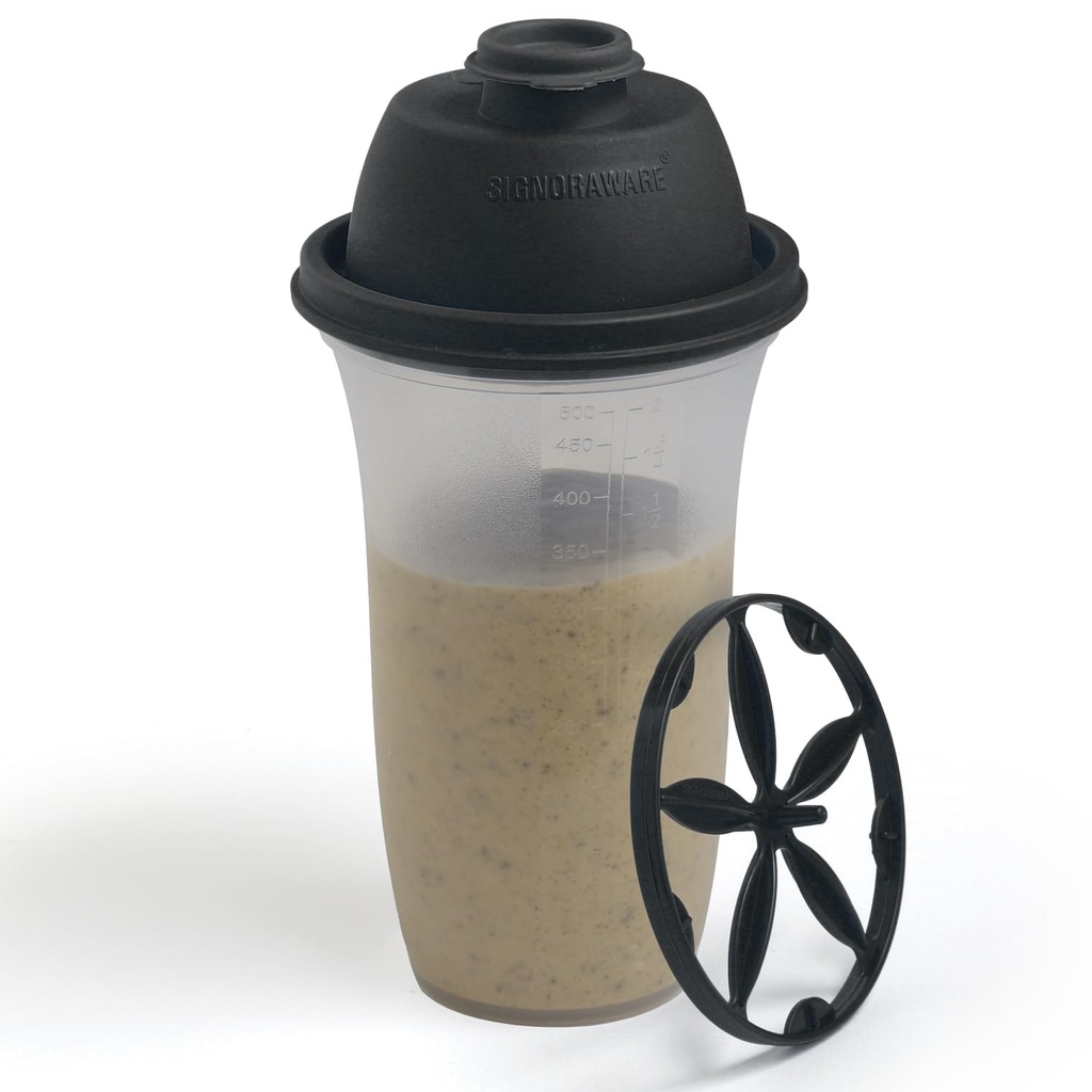 SORA WARE Shaker Şişeler | 17-Ounce Plastik Protein Shake Şişe for Mealchange Shakes & Smoothies, Beverages, Mix Salad Dressing & Sauces, Margarita, & More
