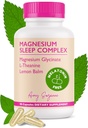Magnezyum Sleep Complex with L-Theanine and Lemon Balm - Melatonin-Free Sleep Support for Natural Calm and Relaxation - Magnezyum Glycinate - 90 Capsules