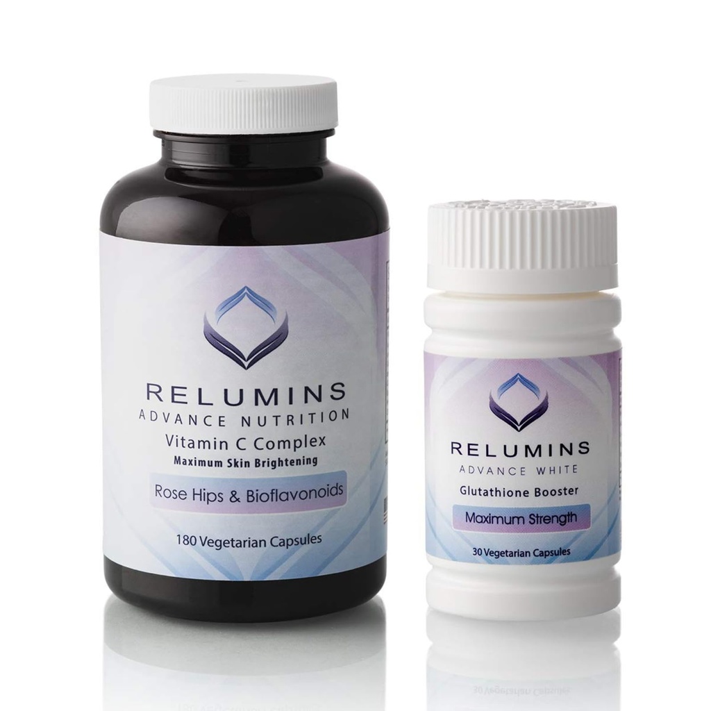 Gelişmiş Vitamin C MAX Kompleksi ve Glutathione ATM Nutrient Support Capsules Set - Ultimate Branson Set
