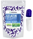XPRS Nutra Boyutu 4 Boş Kapsüller - 100 Kont Küçük Boş Gelatin Capsules - Pills DIY Capsule - Sağlam Bovine Pill Gel Caps For Do-It- Yourself Supplements (Purple/White)