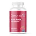 Çok ADEK Chewables, Iron Free - Daily Bariatric Multivitamin, Yüksek Derece A, D, E, K & B12 Duodenal Anahtar Cerrahi Hastaları için - Berry Sorbert (60 Tablet)