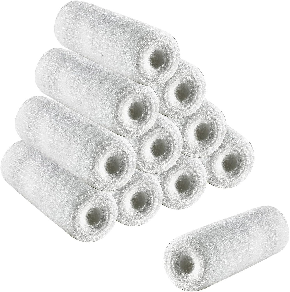 Gauze Rolls 12 Paketi, Pamuk Mumları El Yıkaması için Çekir ve Dizler 6cm x 4m