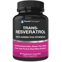 Resveratrol Tamam - Trans Resveratrol, Quercetin, Grape Tohum, Yeşil Çay, Acai ve Red Wine Extract - 60 Veggie Capsules