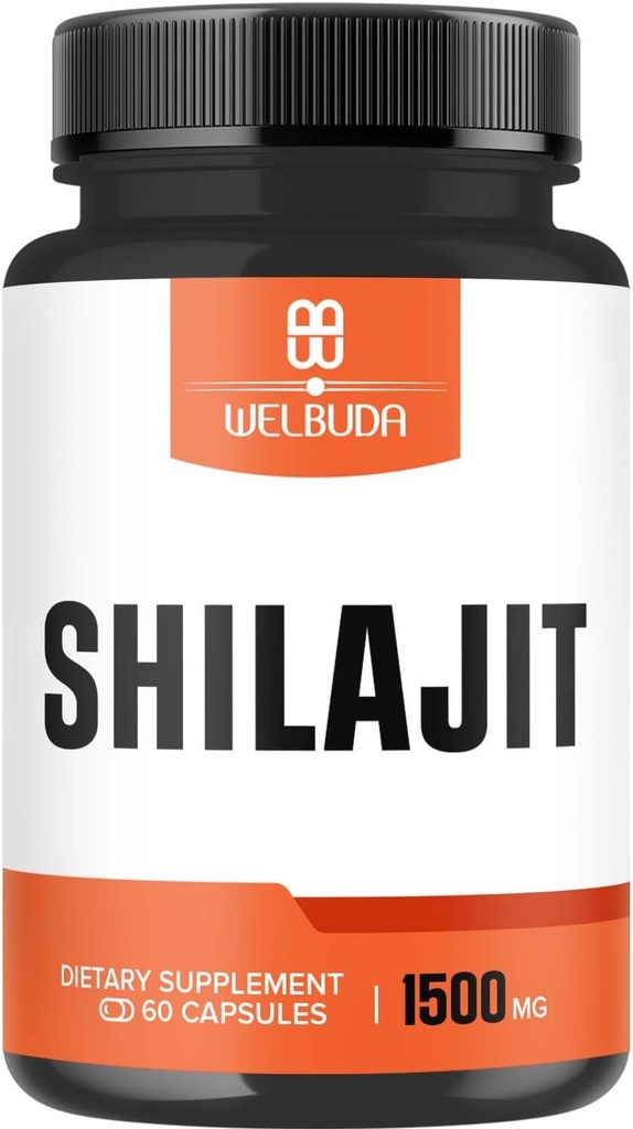 5:1 Shilajit Supplement 1500 mg - Immune System, Energy Production, Brain Health & General Well-Being - 60 Capsules