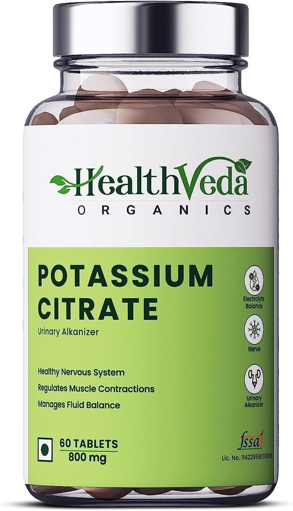Potasyum 800 mg (60 Veg Tabletleri)% 100 Bilinen Side Etkileriyle - Exportmart
