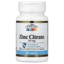 21. Yüzyıl HealthCare çinko Citrate Tabletleri 50 mg, 60 Kont