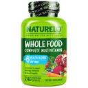 NATLO Erkekler Multivitaminler - Vitaminlerle Erkekler için Tüm Gıda Çokvitamin, Mineraller - Enerji için 240 Vejetaryen Capsules, Beyin, Kalp, Göz Sağlığı*