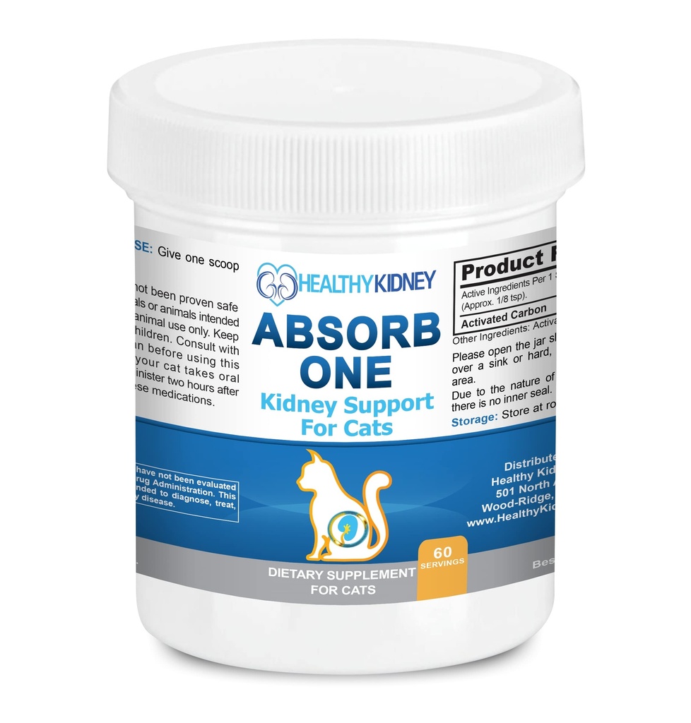 Cat Kidney, Cats'teki Normal Kidney Fonksiyonlu için Supplement for Normal Kidney Function in Cats. Natural Feline Kidney Cleanse Take with Any Kidney Cat Food. Vet-Formated 1/8 TSP a Day 60 Hizmet: Absorb One