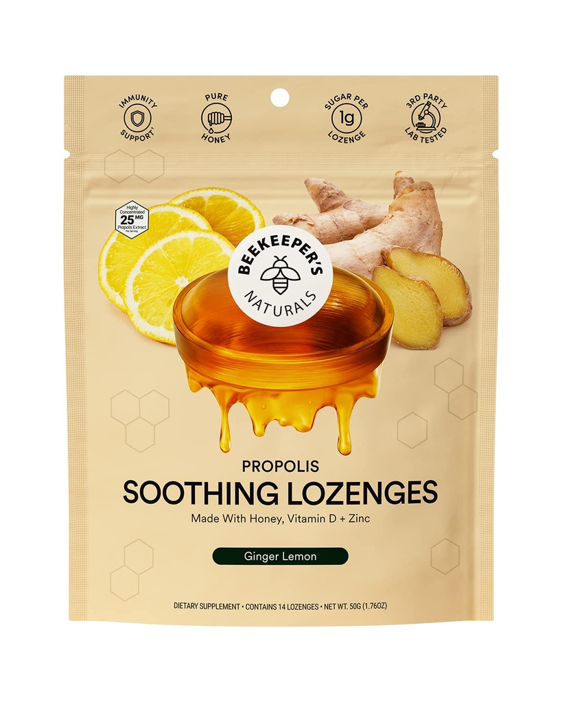 Arıcılar Doğal Ginger Lemon Lozenges, 14 Ctt