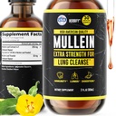 HERBIFY - Respiratory Health, Mullein Leaf ve Çiçekler Ölçeği (Verbascum Densiflorum) için 2 oz Tincture