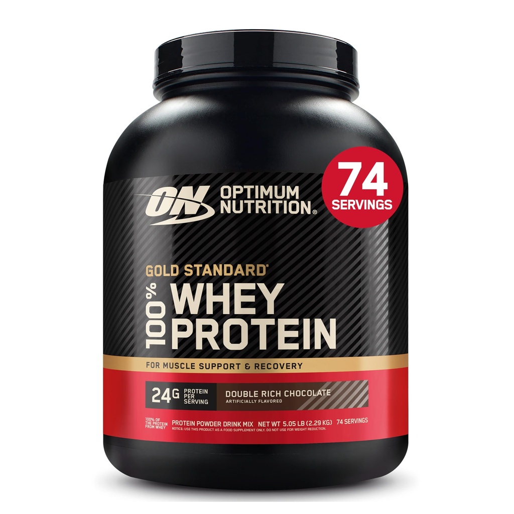 Optimum Beslenme Altın Standardı 100% Whey Protein Toz, Çift Zengin Çikolata, 5 Pound (Pazar Mayıs Vary)