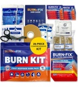 BurnFix® Burn Kit First Aid for Burns Emergency – 26-Piece Burn Treatment with Soğutma Gel, Elbise ve Çantalar – Mutfak, Sunburn, Kimyasal & Scald Relief – Home, Office, Travel