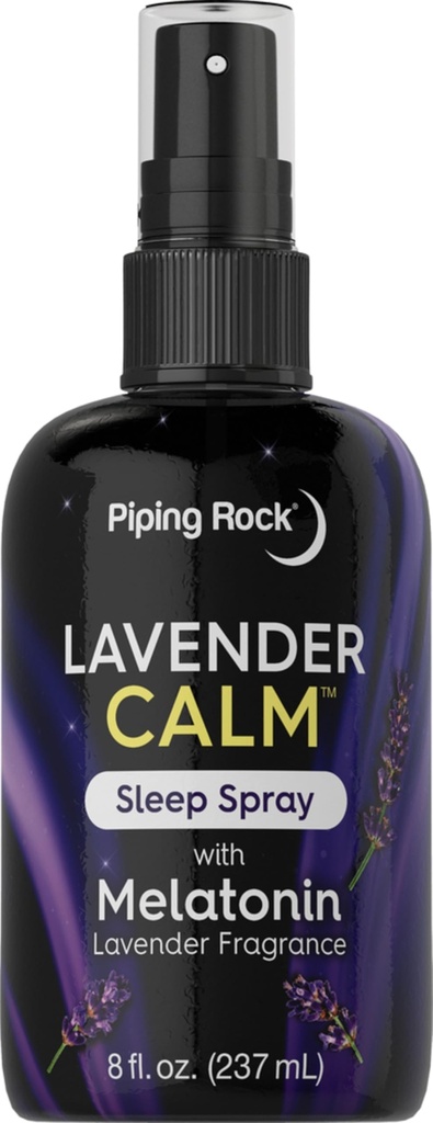 Piping Rock Melatonin Sleep Spray for Yetişkinler | 8 fl oz | Melatonin & Lavender for Yastık, Room & Body | Nighttime Calm Mist