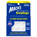 Mack'in Yastık Yumuşak Silikon Kulakları, 12 Pair – The Original Moldable Silikon Ölçeği Uyku, Snoring, Yüzme, Seyahat, Konserler ve Çalışmak | ABD'de Yapıldı
