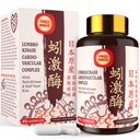 Lumbrokinase 100 mg (Max Activity 1.000.000 LKU),Nattokinase 100 mg-2,000 Aktivite ve Red Yeast Rice 300 mg, Potent Lumbrokinase Enzymes Supplement for Circulatory,Cognition,60 Capsules (Pazarlama)