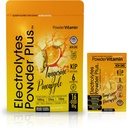 TozVitamin Electrolytes Toz Plus, Keto, Tangerine Pineapple, Sugar Free, Pink Himalaya Tuz, 1000 mg Pyum, 120 mguba, 120 mg Magnezyum, Non-GMO, Zero Calories, (16 Hydration Packets)