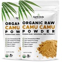 Earth Circle Organics Camu Camu Toz – Organik Raw Berry Toz Doğal Vitamin C & Antioksis – Vegan, Kosher, Non-GMO Superfood for Immunity & Energy – 3oz (Pack of 2)