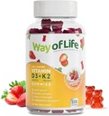 D3 5000 IU (125 mcg) + K2 (MK-7) 100 mcg Sugar-Free Gummies, Strawberry - 120 sayı, Bone and Heart Health for Yetişkinler, Kas Funtion, Pectin, Tasty, Chewy, Non-GMO, Gluten-Free, Gelatin-Free Gummies, Strawberry - 120 sayı, Bone and Heart Health for Yetişkinler, Bone, Pectin, Tasty, Chewy, Non-GMO, Gluten-Free, Gelatin-Free, Gelatin-Free Gummies,