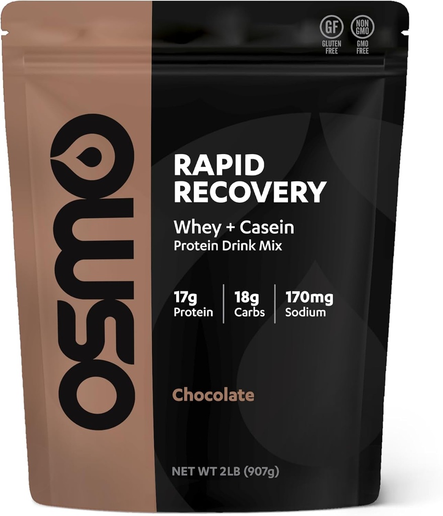 Osmo Rapid Recovery - Whey & Micellar Vakain Protein Tozu, Carbohidratlar ve Caffeine, All Natural Materialss, Enables Muscle Repair & Boosts Glycogen Restorasyon - 22 Hizmetler