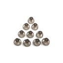 İşitme Aid Domes 8mm Smoky Gray Tips Ear Pieces Easy for Open Fit BTE Sound Amplifier PASP Kit Invisible, RIC 8mm hariç (M * 10)