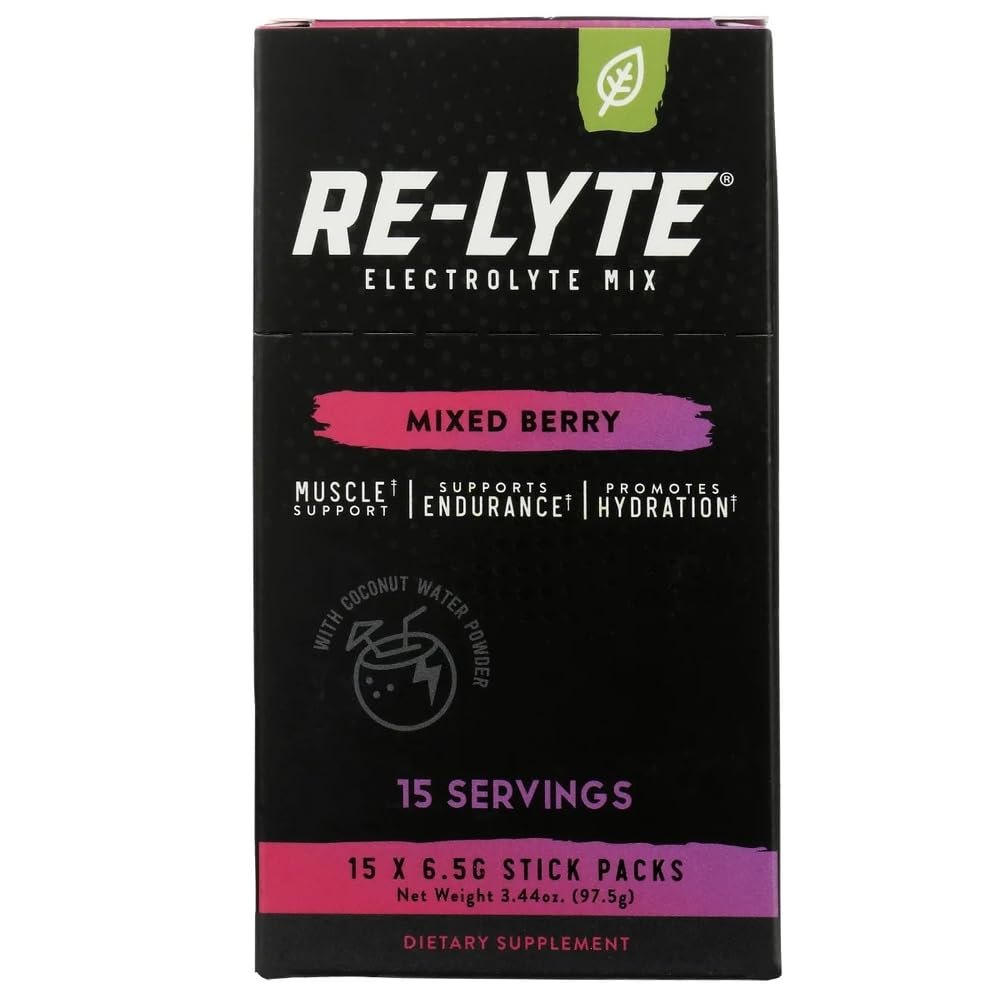 ILYTE Re-Lyte Electrolyte Drink Mix Karma Berry 15 Hizmet Paketleri 3.44 oz