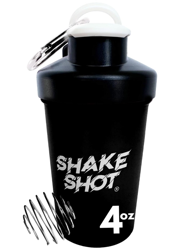 Black - 4oz Mini Shaker Şişe for Pre Workout, Tinatine, Small Scoop Supplements (Not for protein) Clip & Shaker Ball
