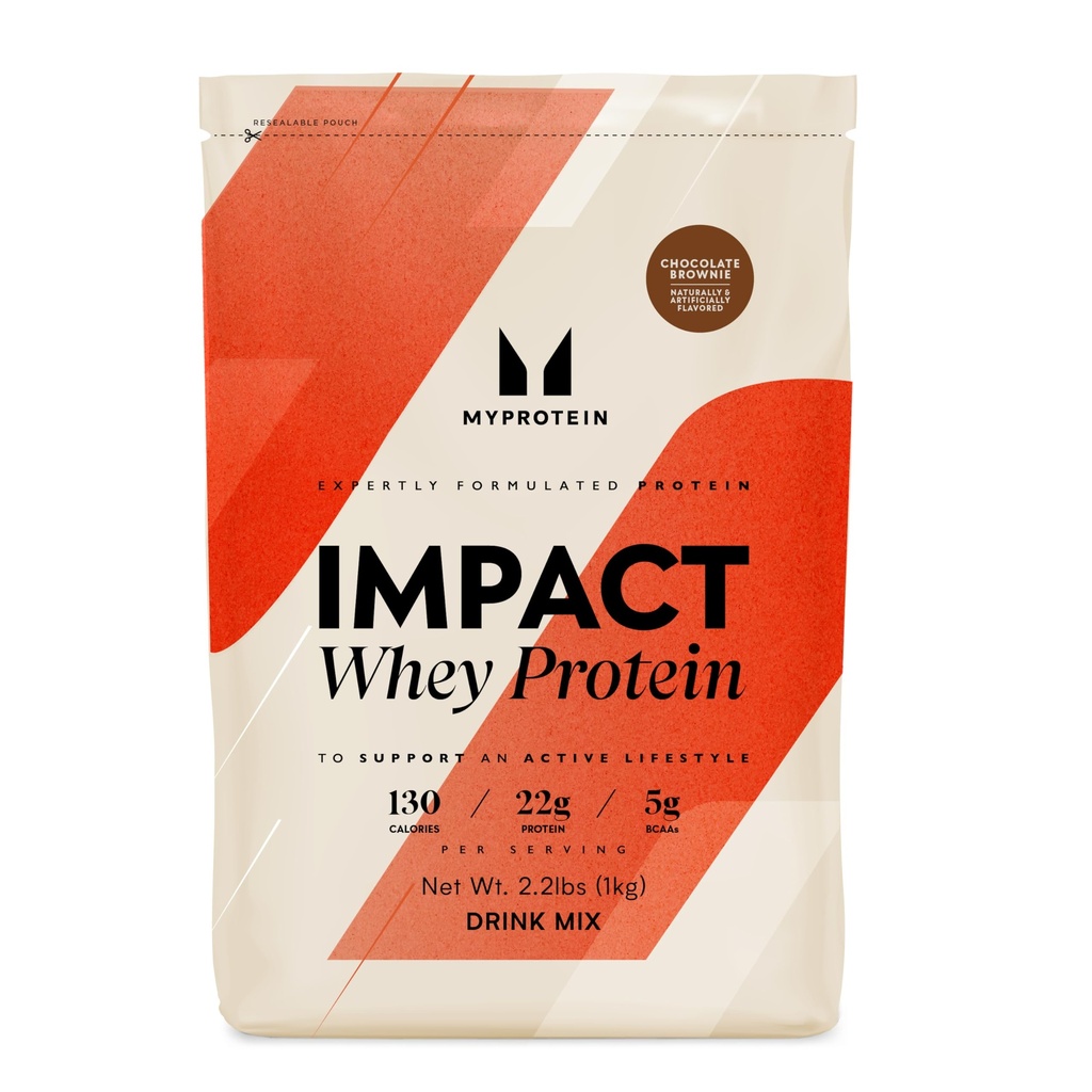 Protein Etkisi Whey Protein Toz, 2.2 Lbs (32 Hizmet) Chocolate Brownie, 22g Protein & 5g BCAA Odada, Protein Shake for Superior Performance, Muscle Strength & Recovery, Gluten Free